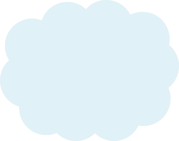 水色の雲のイラスト